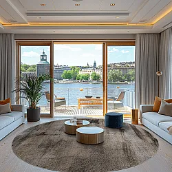 Kerek szőnyeg - Polia (szürke/barna)