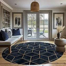 Kerek szőnyeg - Remy (sötétkék)