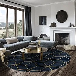 Kerek szőnyeg - Remy (sötétkék)