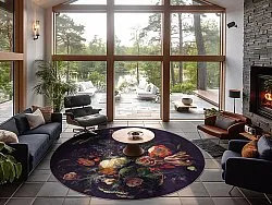 Kerek szőnyeg - Rich Flowers (többszínű)