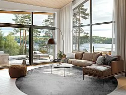 Kerek szőnyeg - Rosia (szürke)