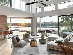 Kerek szőnyeg - Rosia (szürke)