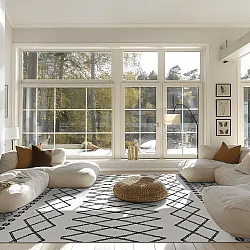 Wilton szőnyeg - Safi (fekete/fehér)