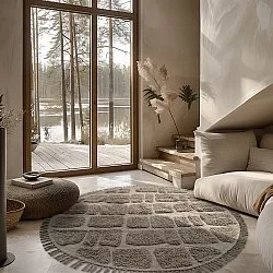 Kerek szőnyeg - Salem Natural Cotton Shaggy (tópszín)