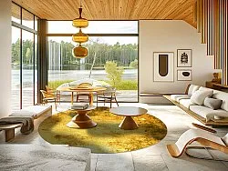 Kerek szőnyeg - Salitto (arany)