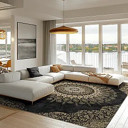 Wilton szőnyeg - Sandrigo (fekete/arany)