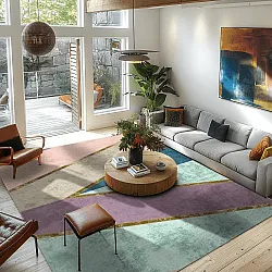 Wilton szőnyeg - Sanya (kék/többszínű)