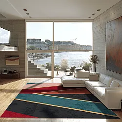 Wilton szőnyeg - Sanya (piros/többszínű)