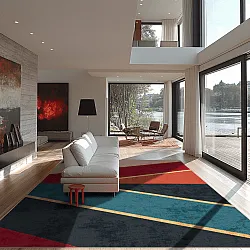 Wilton szőnyeg - Sanya (piros/többszínű)