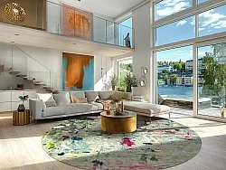 Kerek szőnyeg - Satriano (szürke/többszínű)