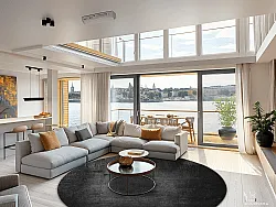 Kerek szőnyeg - Serifos (sötétszürke)