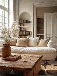 Shaggy szőnyeg - Siberia Natural Cotton Shaggy (bézs/barna)