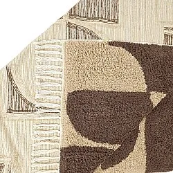 Shaggy szőnyeg - Siberia Natural Cotton Shaggy (bézs/barna)