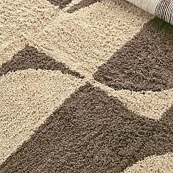 Shaggy szőnyeg - Siberia Natural Cotton Shaggy (bézs/barna)