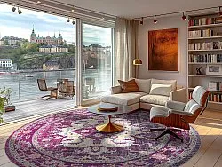 Kerek szőnyeg - Siliana (rózsaszín)