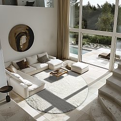 Kerek szőnyeg - Sion Natural Cotton Shaggy (offwhite)