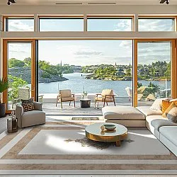 Wilton szőnyeg - Soros (bezs/fehér)