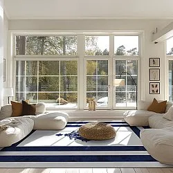 Wilton szőnyeg - Soros (kék/fehér)