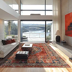 Wilton szőnyeg - Soussi (piros/többszínű)