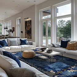 Wilton szőnyeg - Taknis (kék)