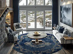 Kerek szőnyeg - Taknis (kék)