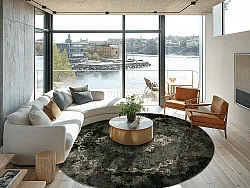 Kerek szőnyeg - Taknis (sötétzöld)