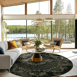 Kerek szőnyeg - Taknis (sötétzöld)