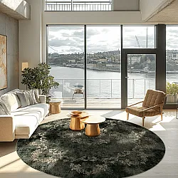 Kerek szőnyeg - Taknis (sötétzöld)