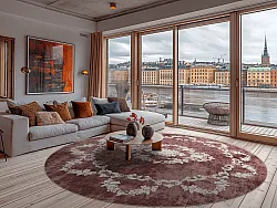 Kerek szőnyeg - Taknis (piros)