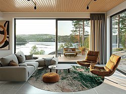 Kerek szőnyeg - Tamalous (bezs/zöld)