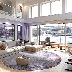 Kerek szőnyeg - Tarnos (lila)