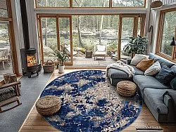 Kerek szőnyeg - Temima (kék)