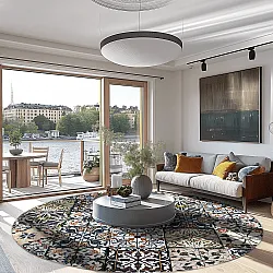 Kerek szőnyeg - Tierra (többszínű)