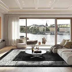 Wilton szőnyeg - Tilos (fekete/fehér)