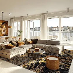 Wilton szőnyeg - Tizzano (arany/többszínű)