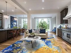 Wilton szőnyeg - Travale (kék/sárga/többszínű)