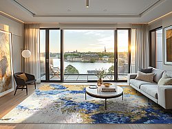 Wilton szőnyeg - Travale (kék/sárga/többszínű)