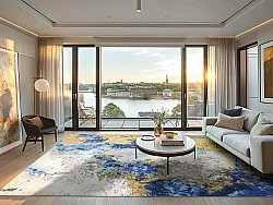 Wilton szőnyeg - Travale (kék/sárga/többszínű)