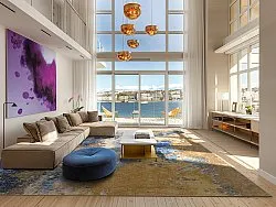 Wilton szőnyeg - Travale (szürke/kék/többszínű)