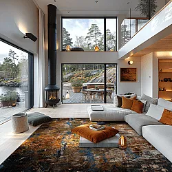 Wilton szőnyeg - Trepito (barna/kék/többszínű)