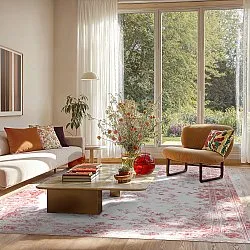 Wilton szőnyeg - Tulum (rózsaszín/fehér)