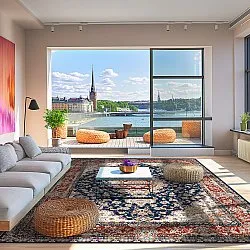 Wilton szőnyeg - Vakifli (kék/többszínű)