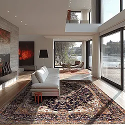 Wilton szőnyeg - Vakifli (fekete/többszínű)