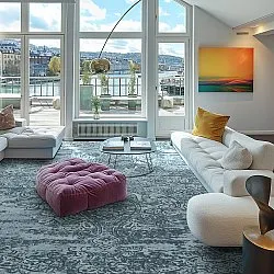 Wilton szőnyeg - Valenza (kék)