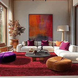 Wilton szőnyeg - Valenza (piros)