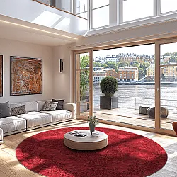 Kerek szőnyeg - Valenza (piros)