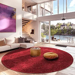 Kerek szőnyeg - Valenza (piros)