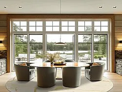 Kerek szőnyeg - Vieste (bezs/arany)