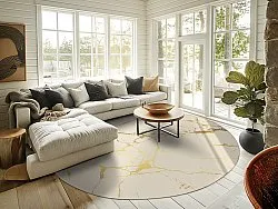 Kerek szőnyeg - Vieste (bezs/arany)