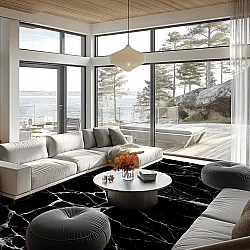 Wilton szőnyeg - Vieste (fekete/fehér)